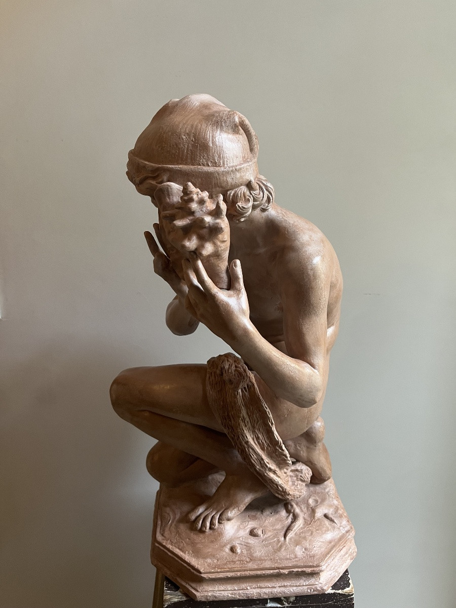 Le  Pêcheur à La Coquille Par Jean-baptiste Carpeaux -photo-4