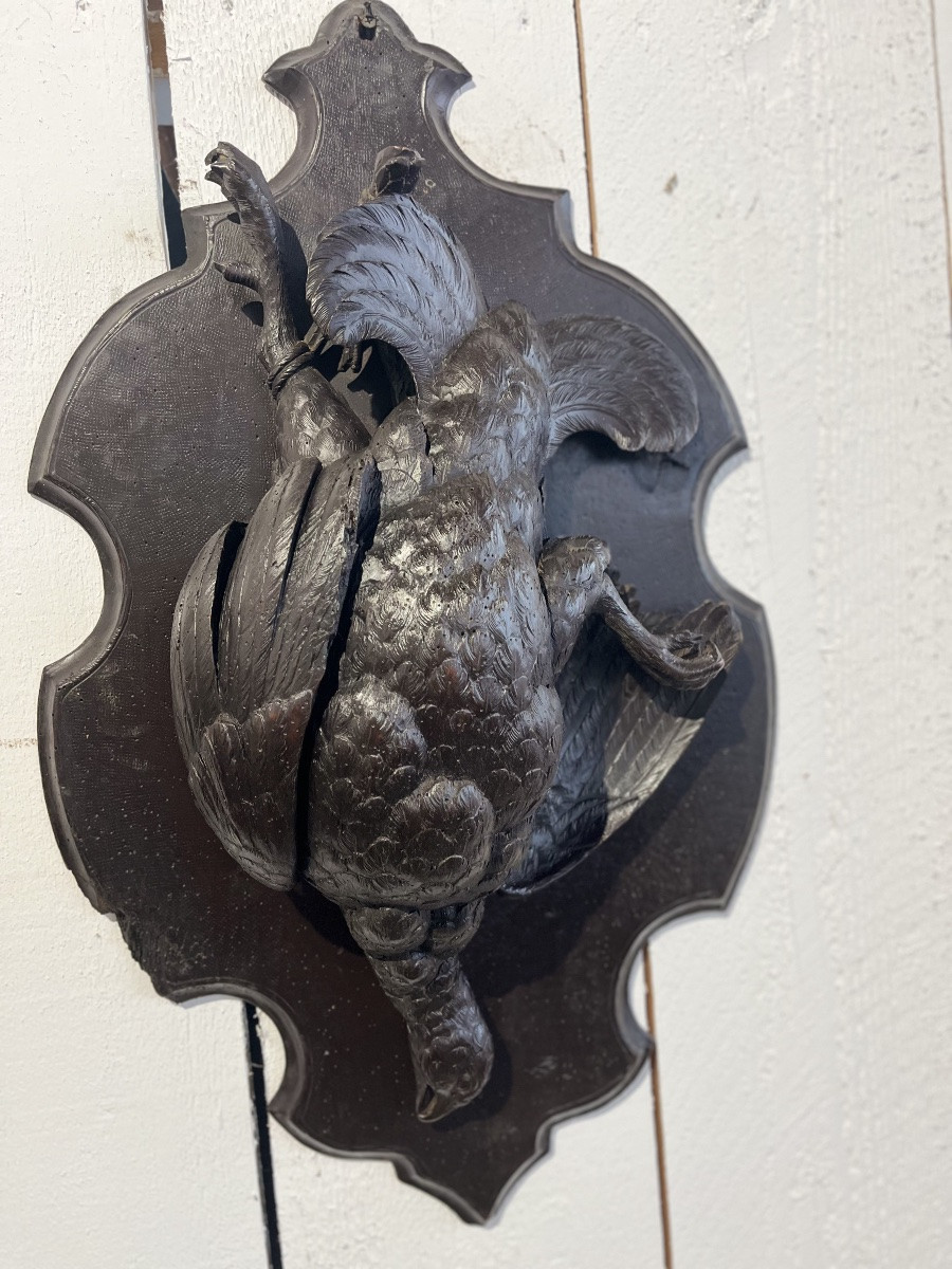 Paire De Trophés de chasse - Perdrix -photo-4
