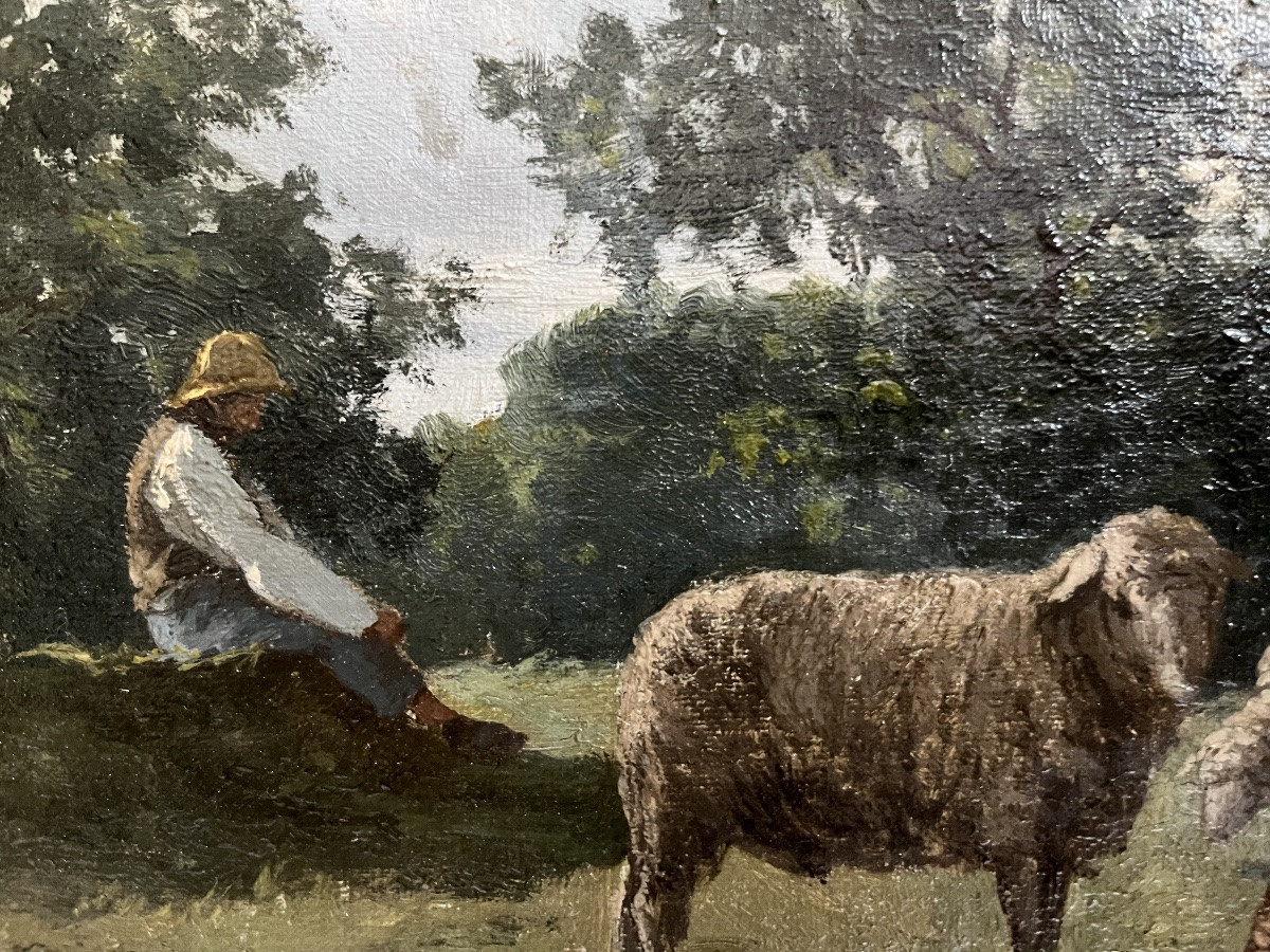 Shepherd And His Sheep By Clément Quinton-photo-2