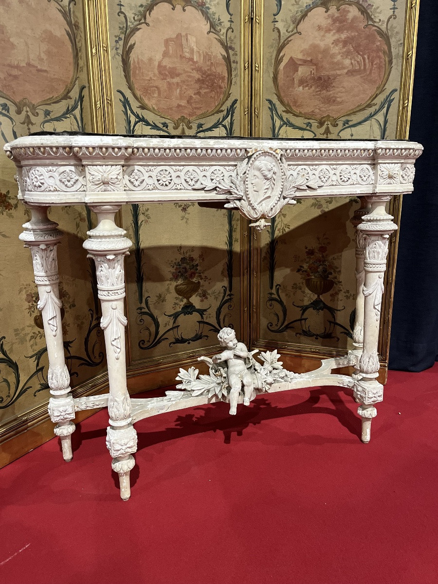 Jardinière en bois laqué d’époque Napoléon III -photo-2