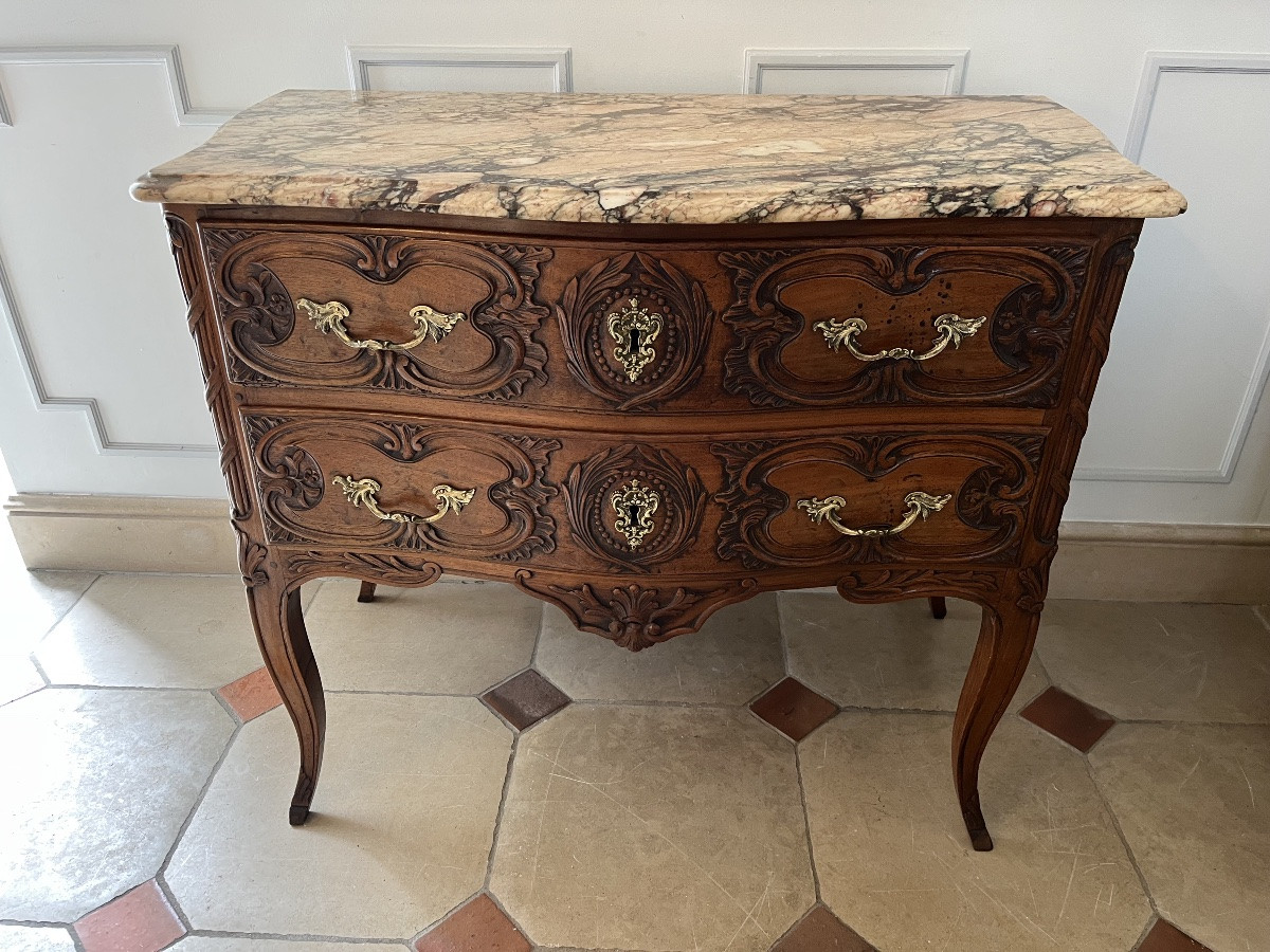 Provençal Walnut Chest Of Drawers From The Early 19th Century-photo-3