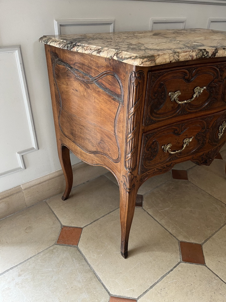 Provençal Walnut Chest Of Drawers From The Early 19th Century-photo-4