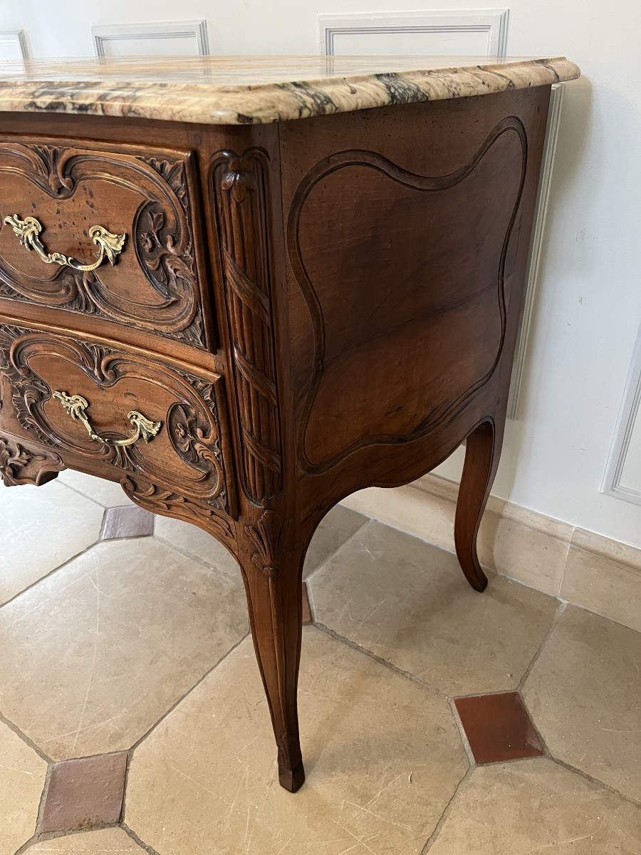 Provençal Walnut Chest Of Drawers From The Early 19th Century-photo-6