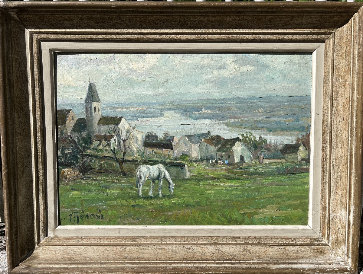 Oil On Panel 20th Century - Alfred Génasi -photo-5