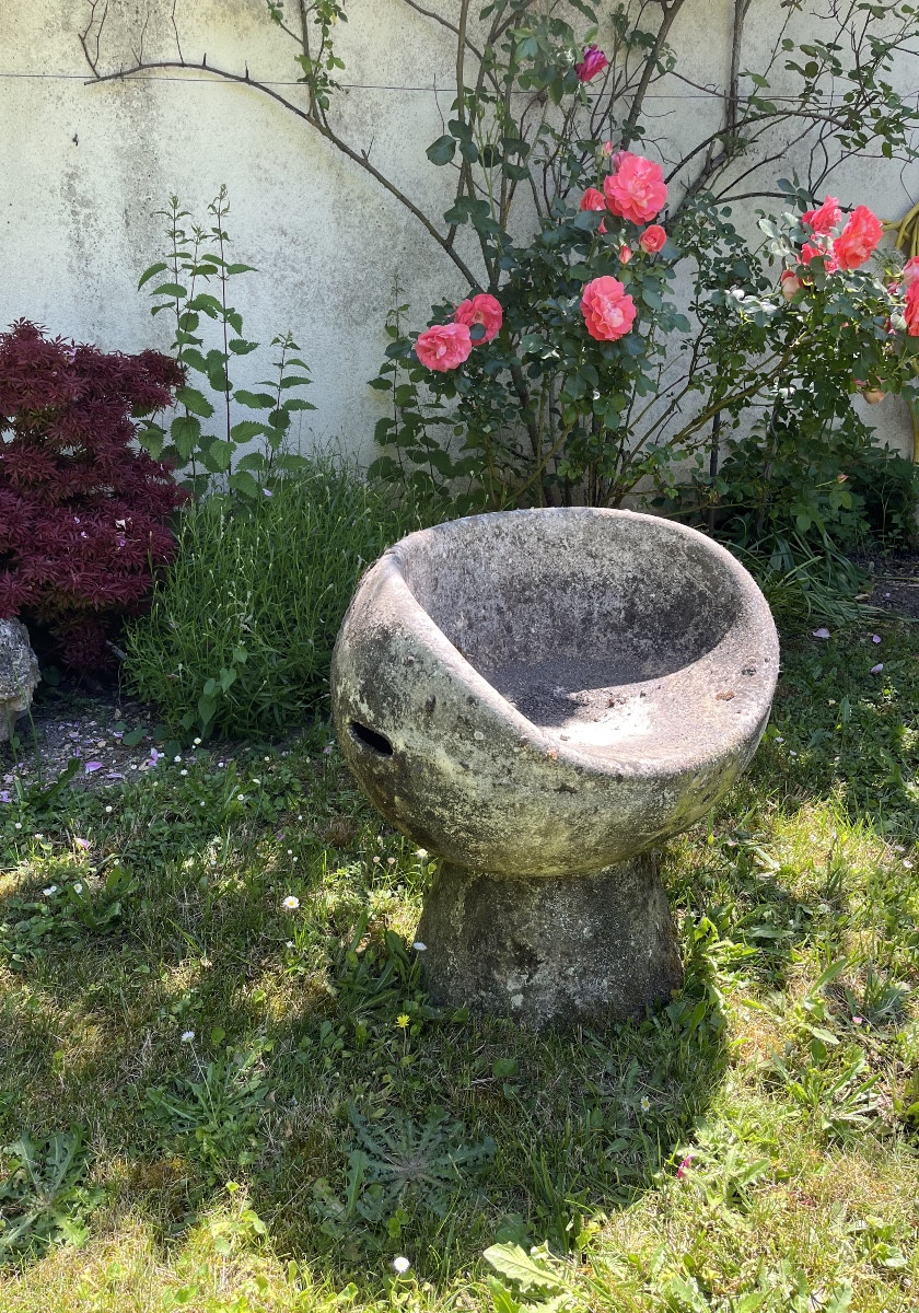 Chaise à bascule en béton Willy guhl   année 60