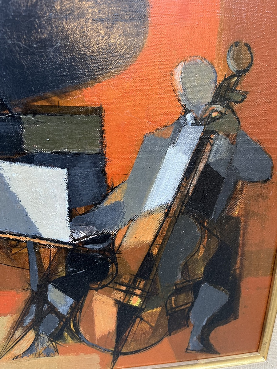 The Duo - Oil On Canvas - Camille Hilaire -photo-2