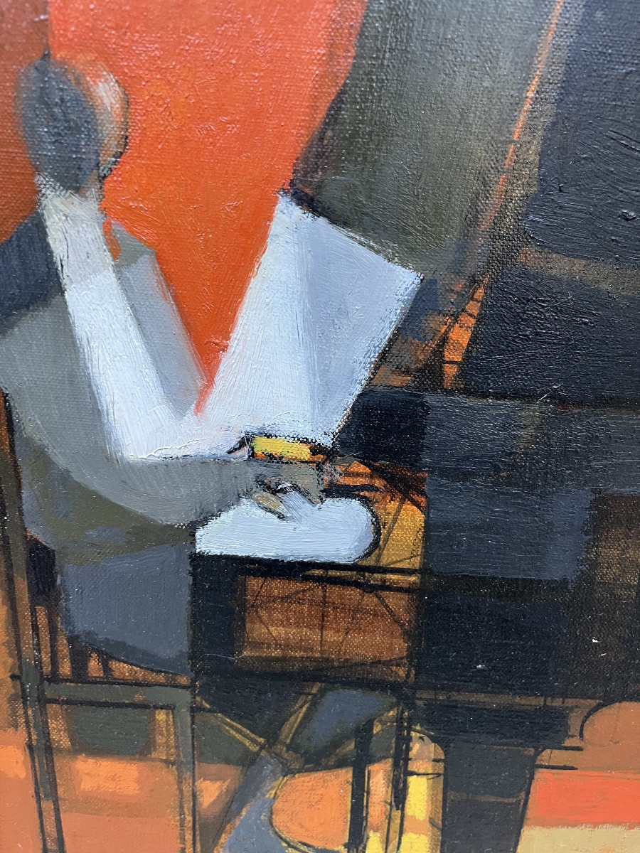 The Duo - Oil On Canvas - Camille Hilaire -photo-5