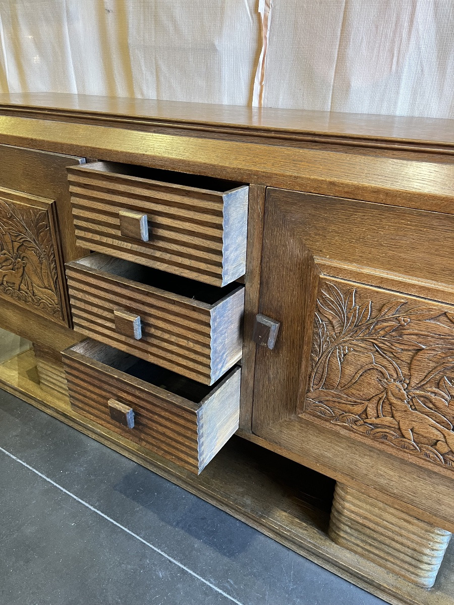 Enfilade en chêne d’époque Art-Déco-photo-2