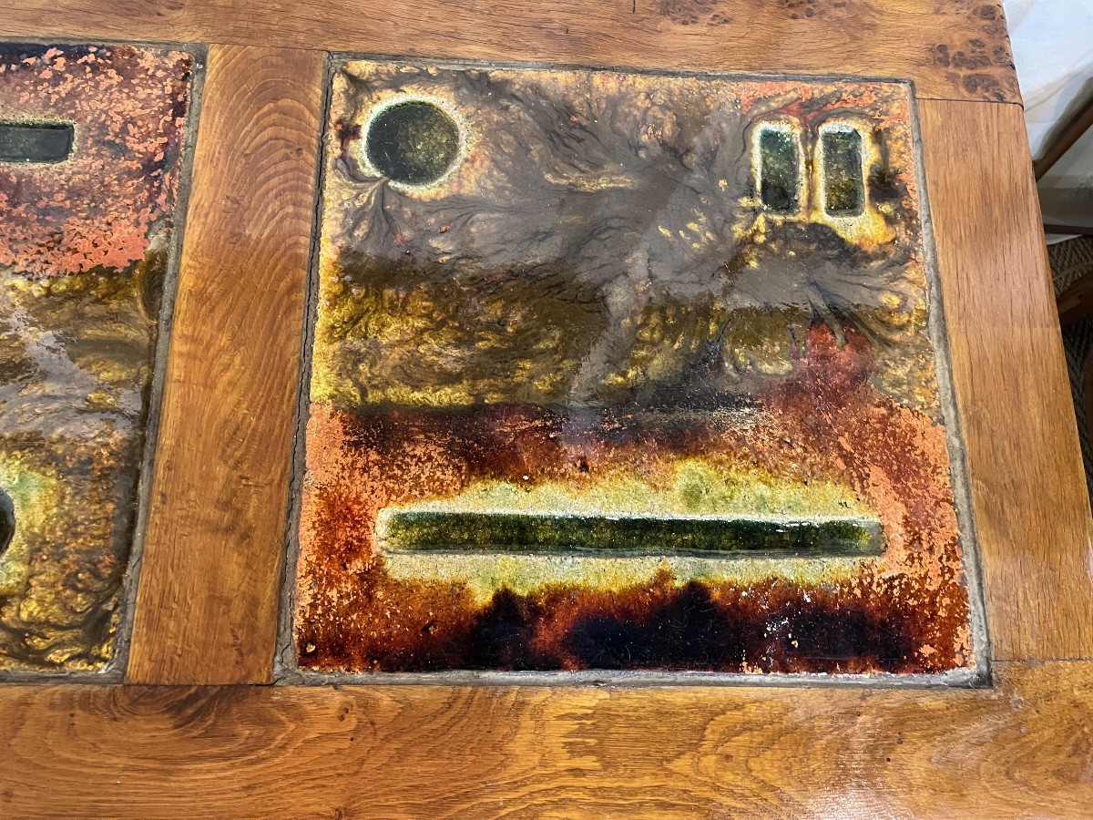 Coffee Table In Lava Stone By The Cloutiers Brothers, 1950s-photo-4