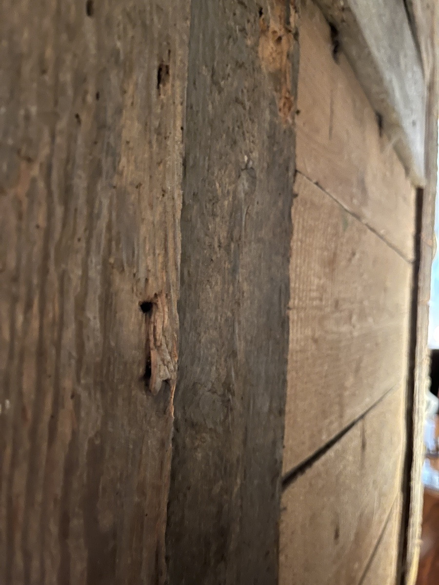 18th-century Lacquered And Gilded Wooden Trumeau-photo-1