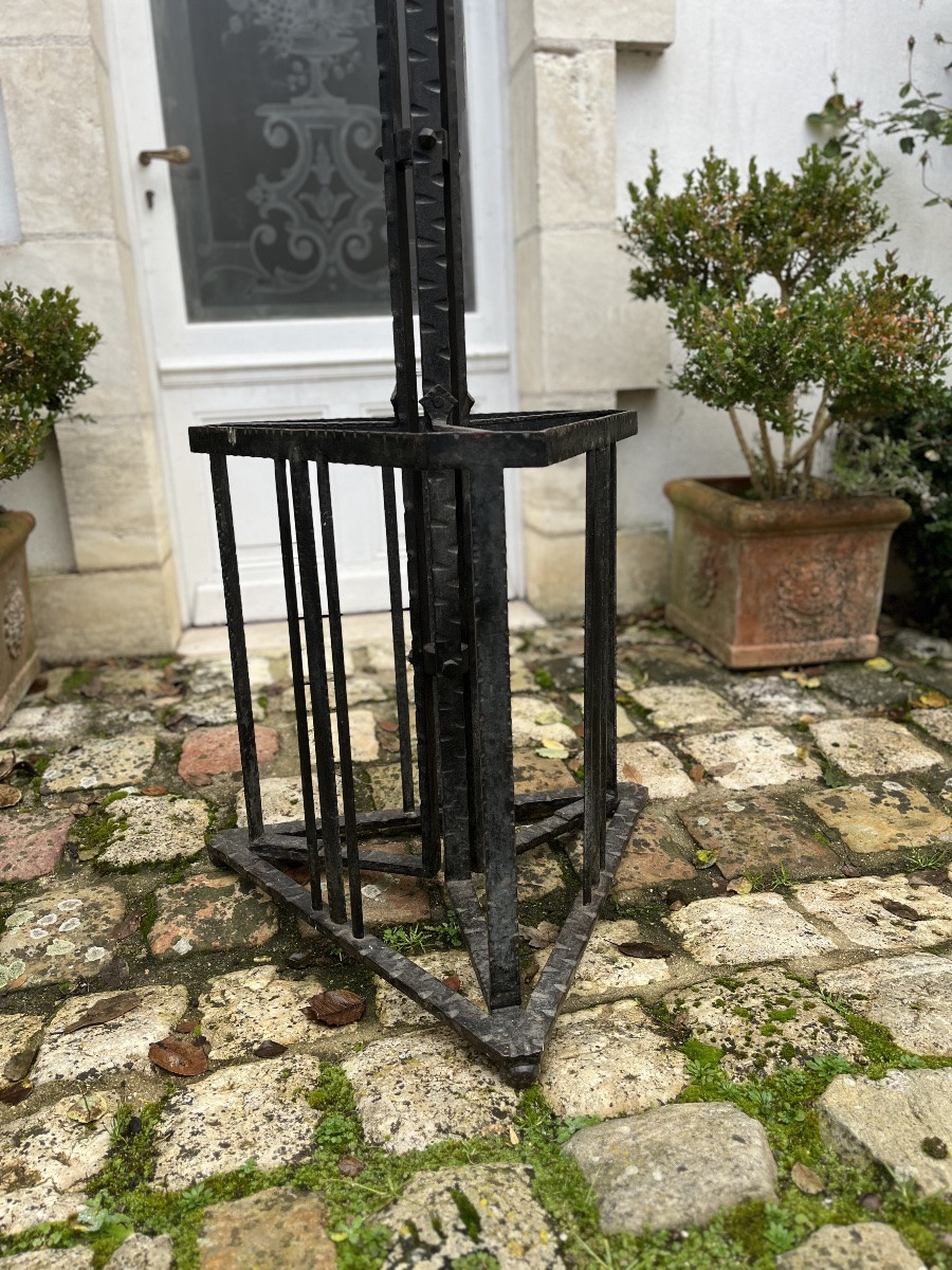 Vestiaire en fer forgé Art-Déco -photo-2