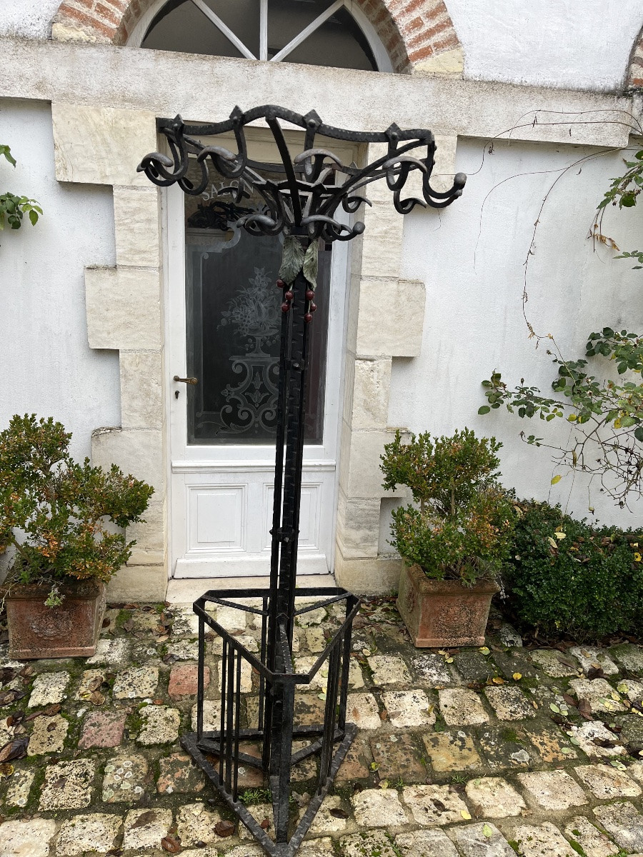 Vestiaire en fer forgé Art-Déco -photo-6