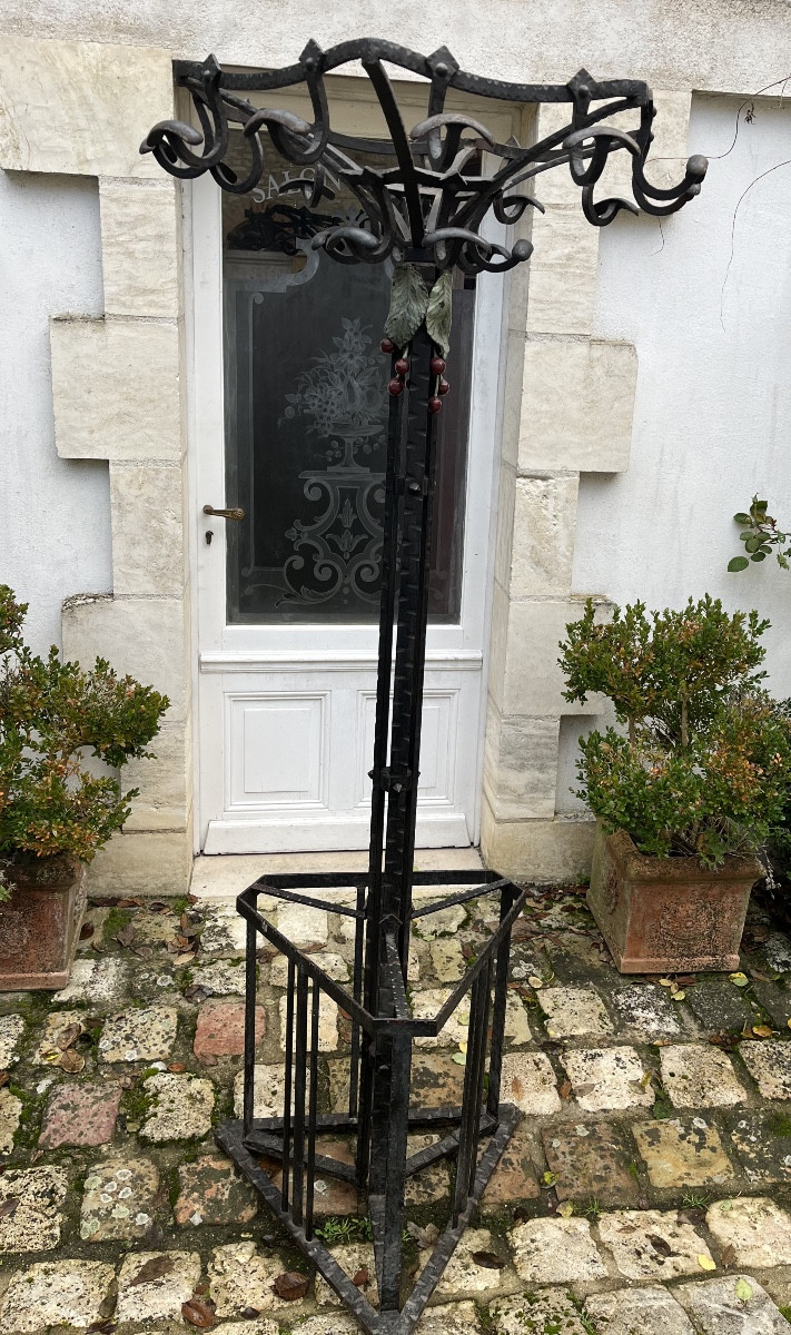 Vestiaire en fer forgé Art-Déco 