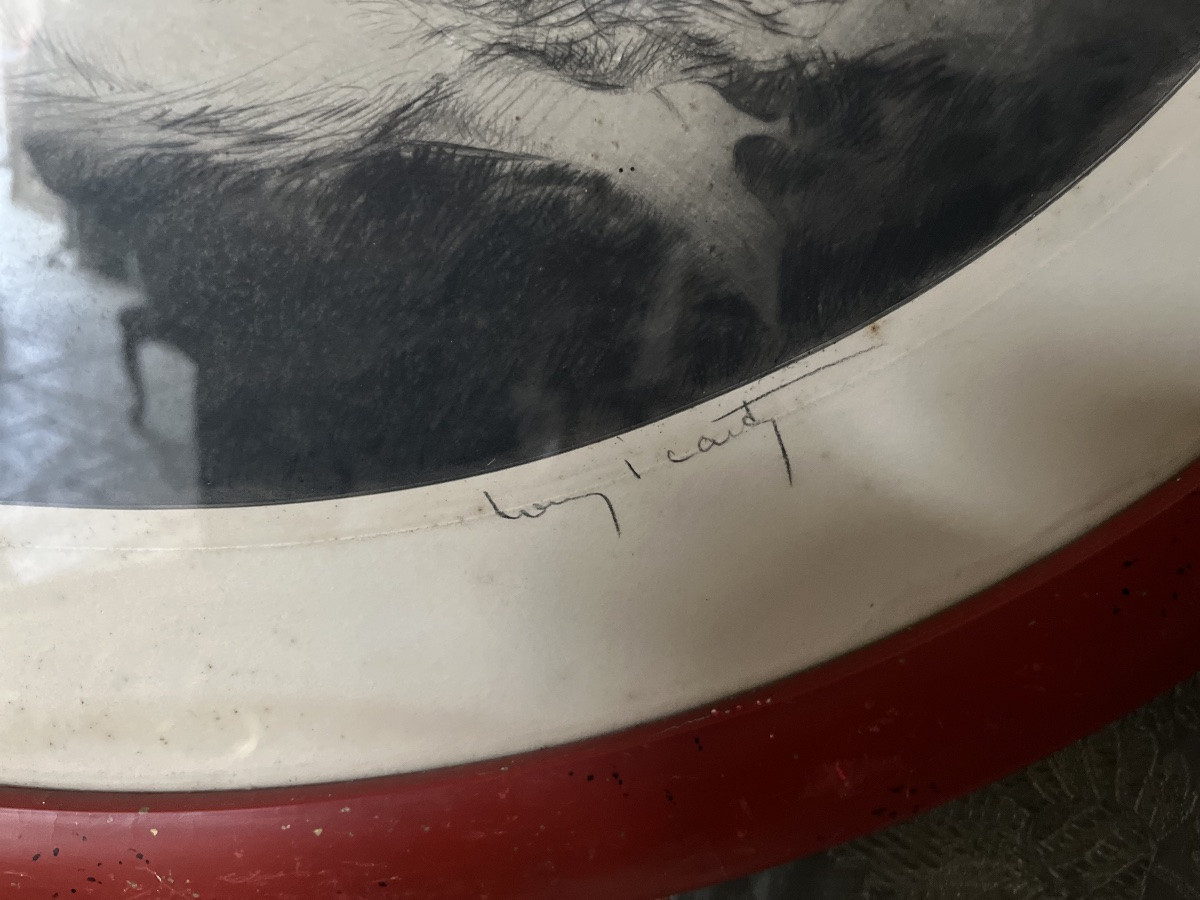 Louis Icart (1888- 1950) paire de gravure aquatinte-photo-2