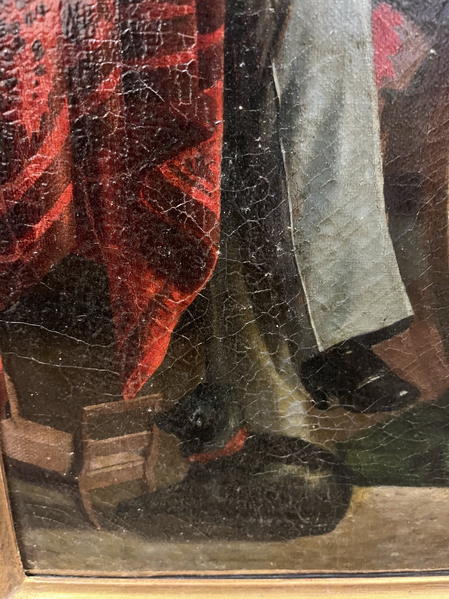 The Conversation - Oil On Canvas Signed Luciano Nezzo -photo-2