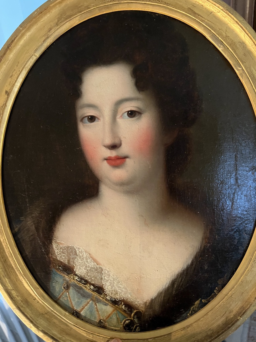 Presumed Portrait Of Mademoiselle De Blois In The Early 18th Century-photo-2