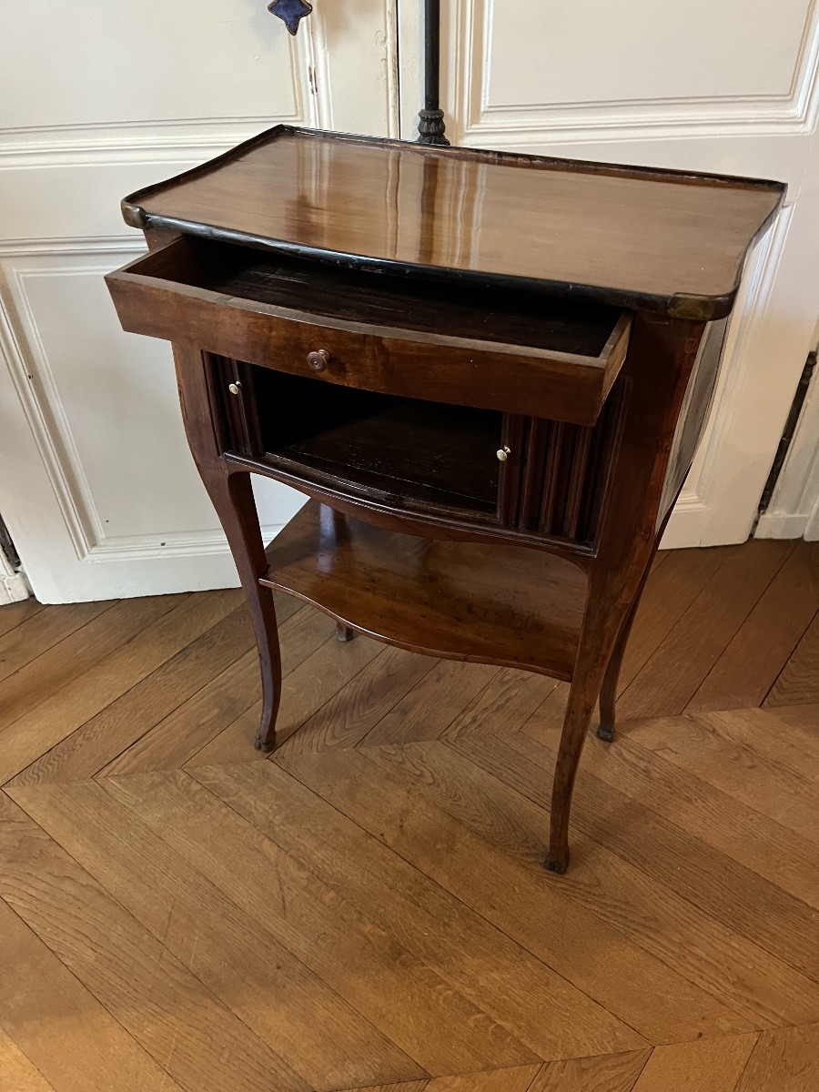 Louis XV Period Fruitwood Chiffonier Table -photo-3