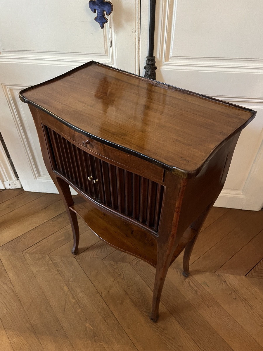 Louis XV Period Fruitwood Chiffonier Table -photo-4