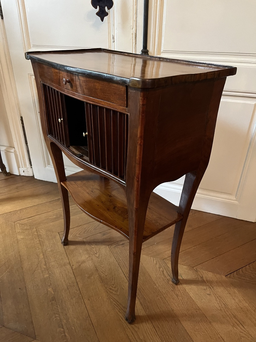 Louis XV Period Fruitwood Chiffonier Table -photo-5