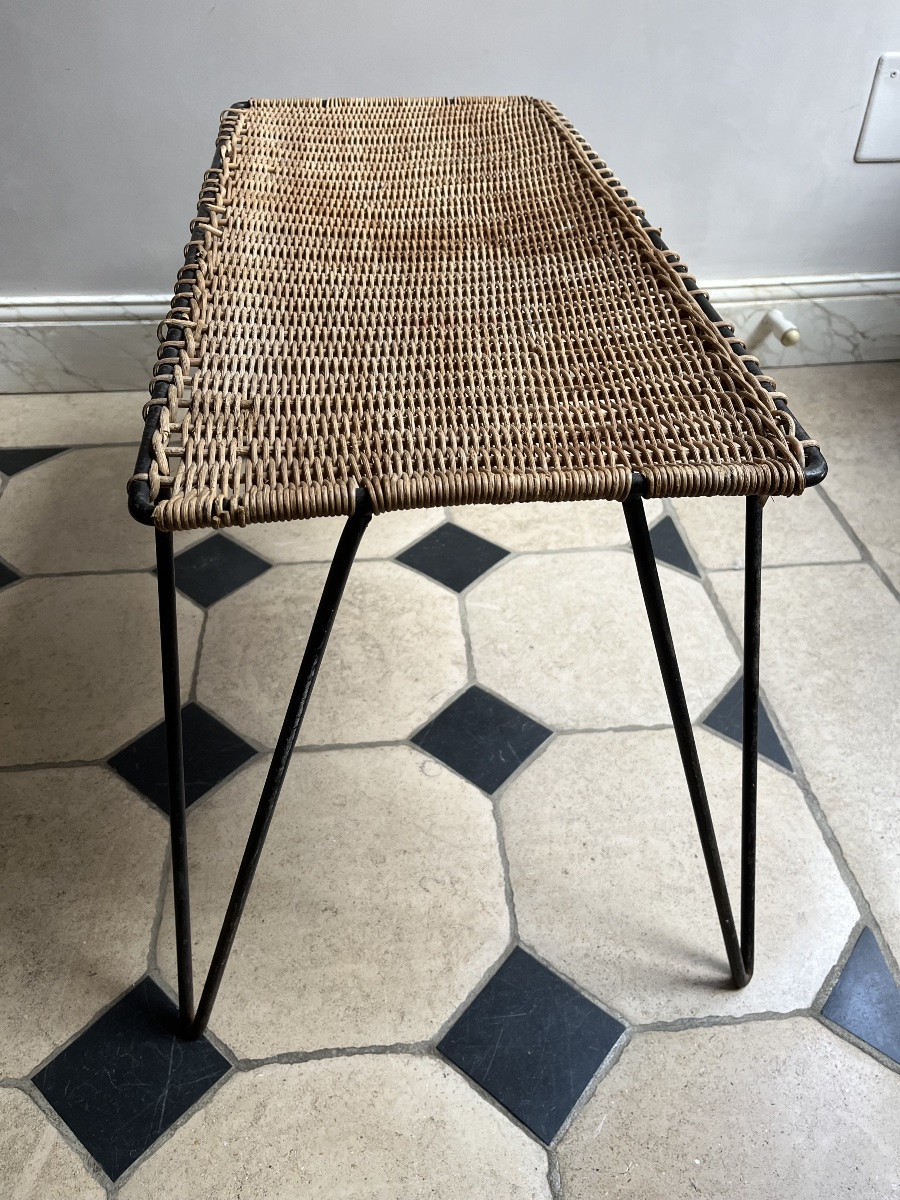 Table basse en rotin - Raoul Guys (1904 - 1988)-photo-2