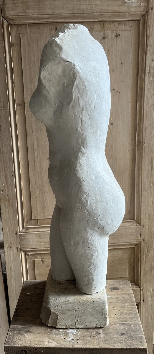 Buste en plâtre  des années 60-photo-3