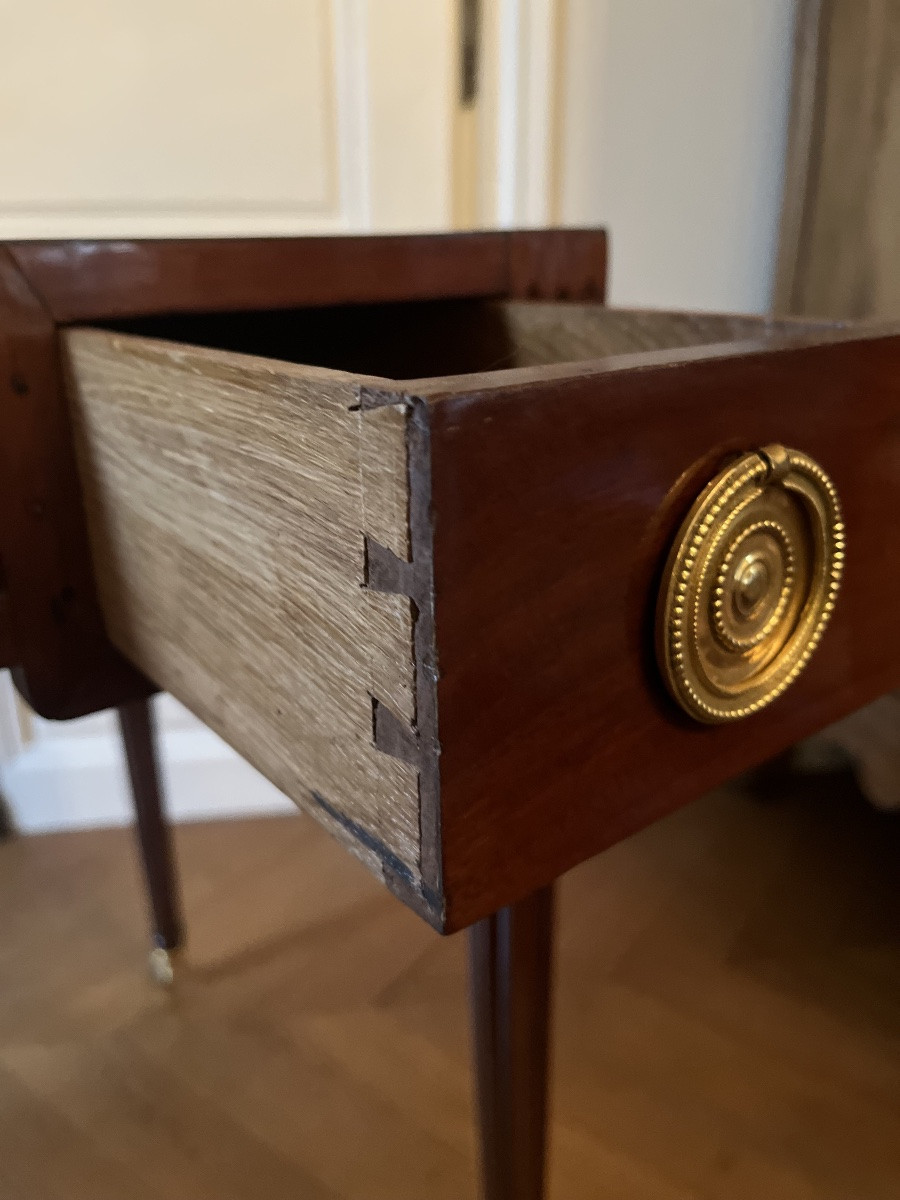 Table à jeux tric-trac d’époque Louis XVI -photo-3