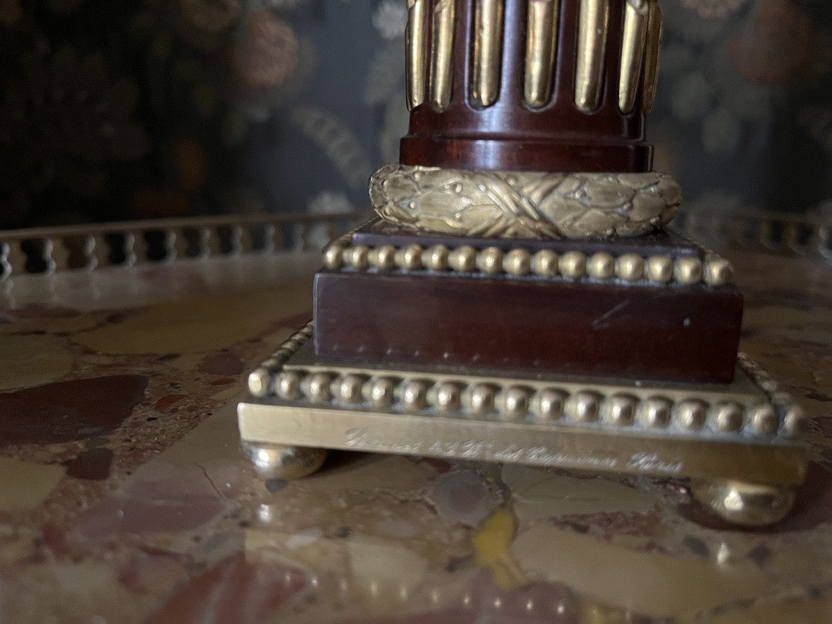 Louis XVI Style Oil Lamp - Maison Boudet Paris-photo-2