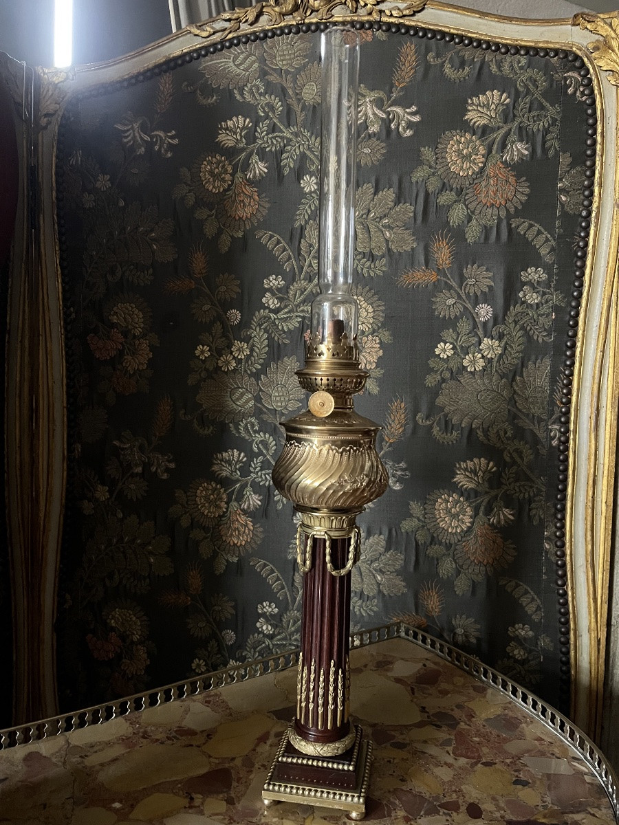 Louis XVI Style Oil Lamp - Maison Boudet Paris-photo-1