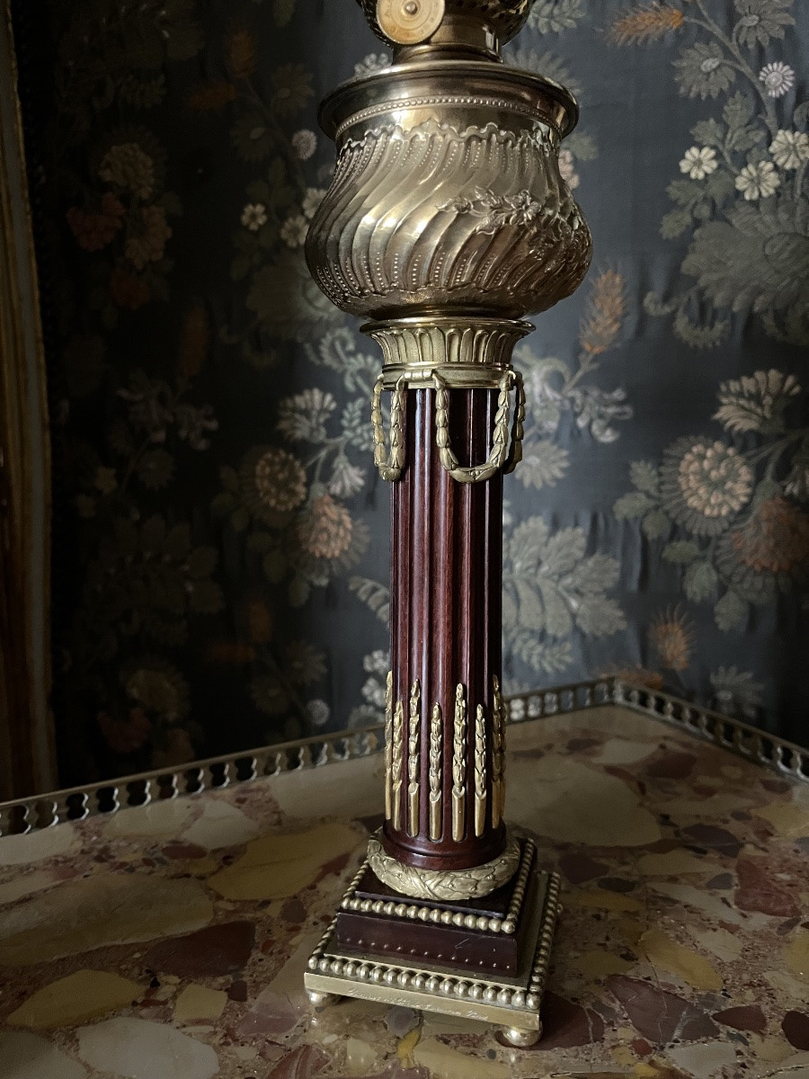 Louis XVI Style Oil Lamp - Maison Boudet Paris-photo-5