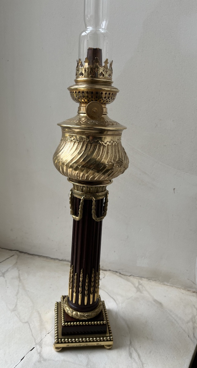 Louis XVI Style Oil Lamp - Maison Boudet Paris
