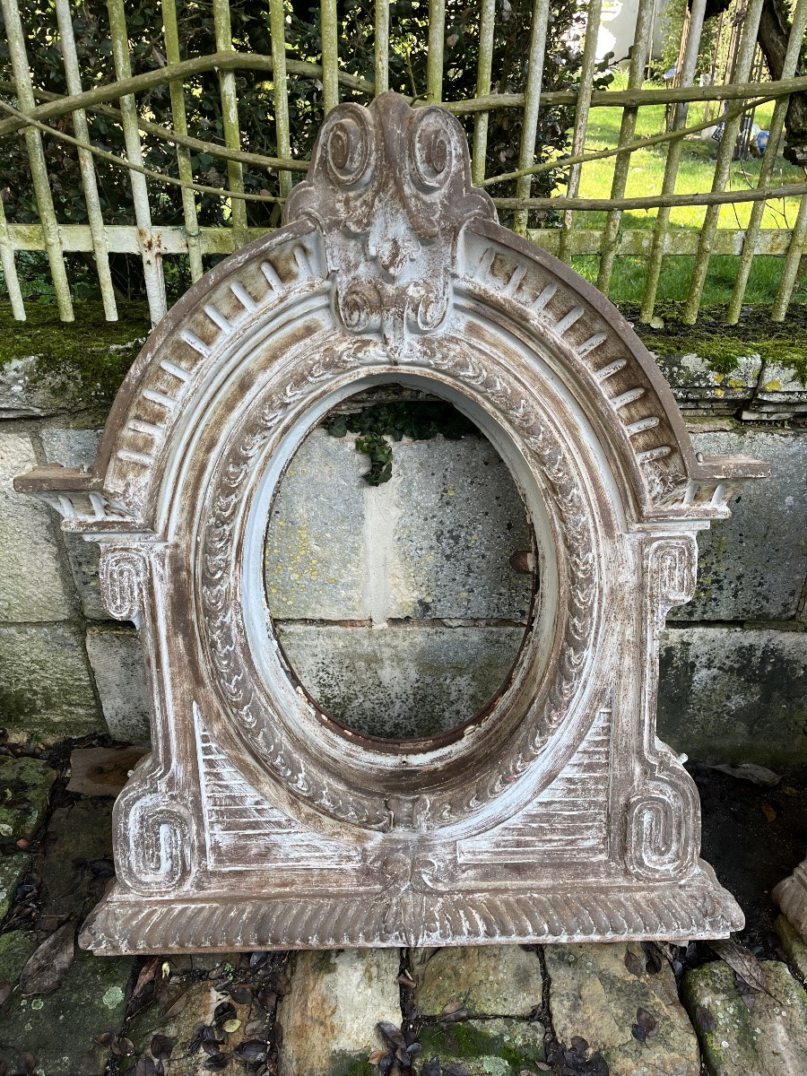 4 Cast Iron Bull's-eye Windows From The Niii Period-photo-2