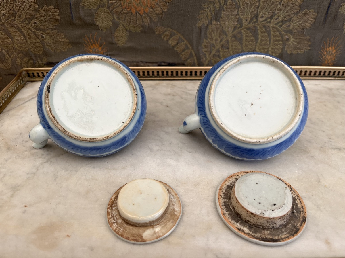 Deux théières en porcelaine - Chine XIXe-photo-3