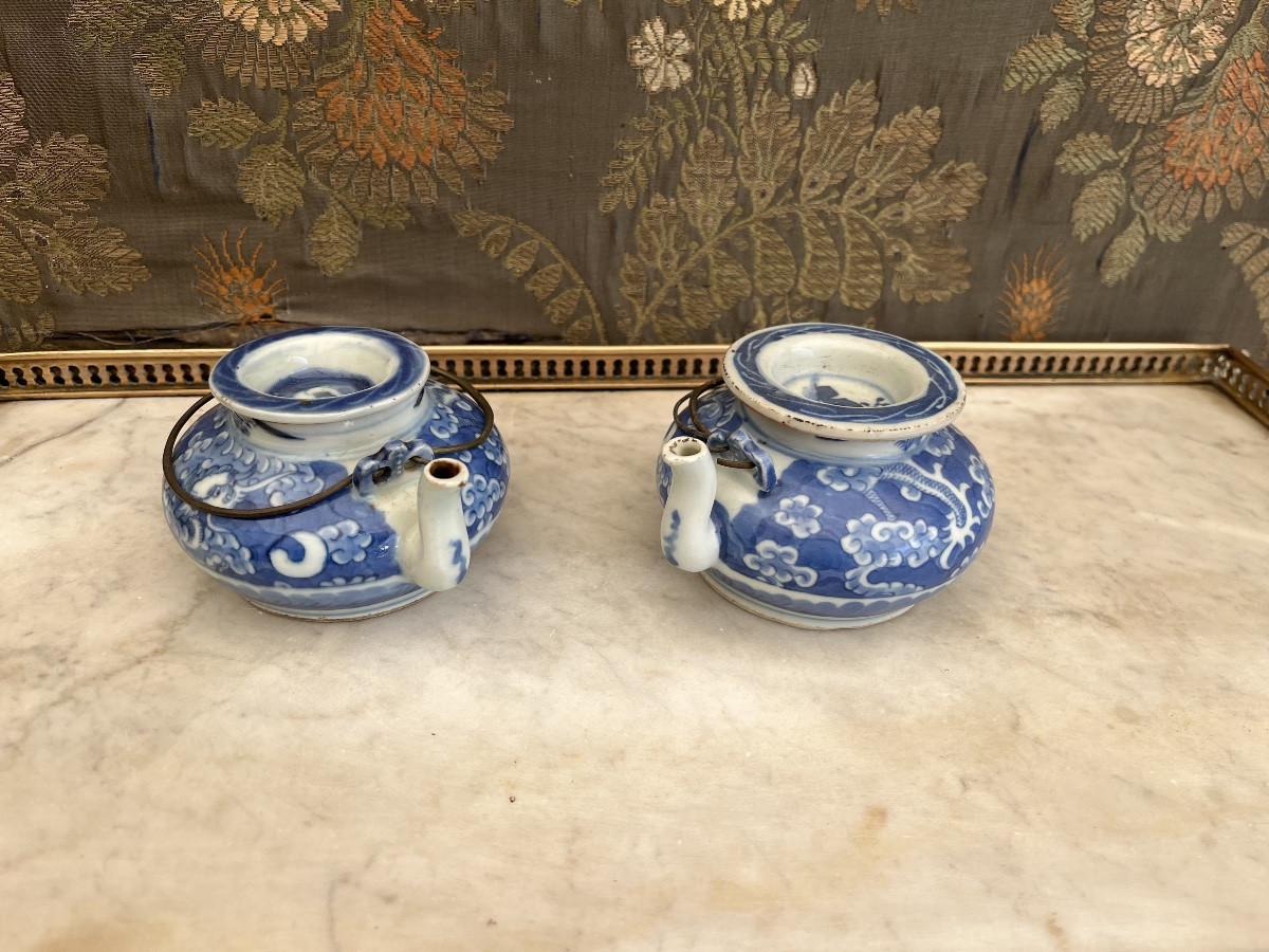 Deux théières en porcelaine - Chine XIXe-photo-2