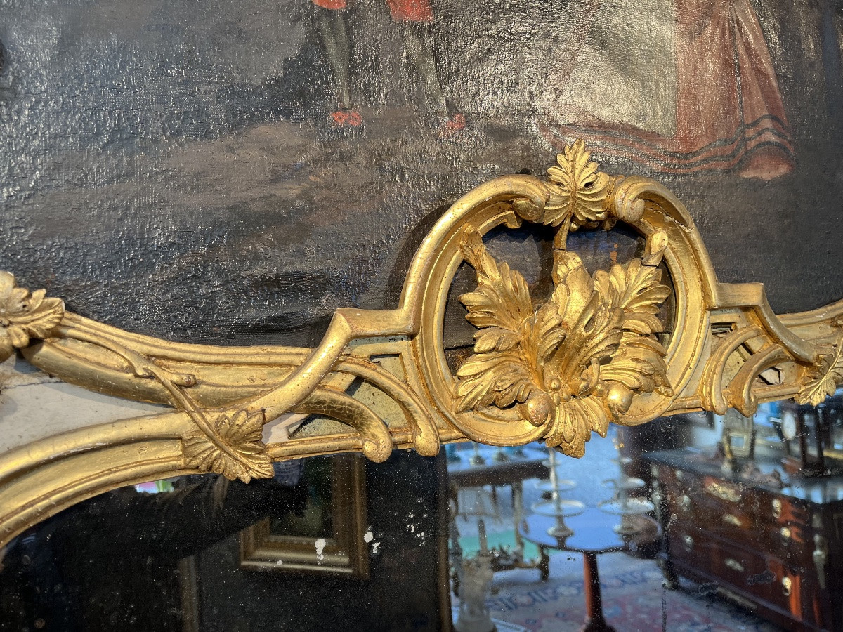 18th-century Giltwood Trumeau -photo-3