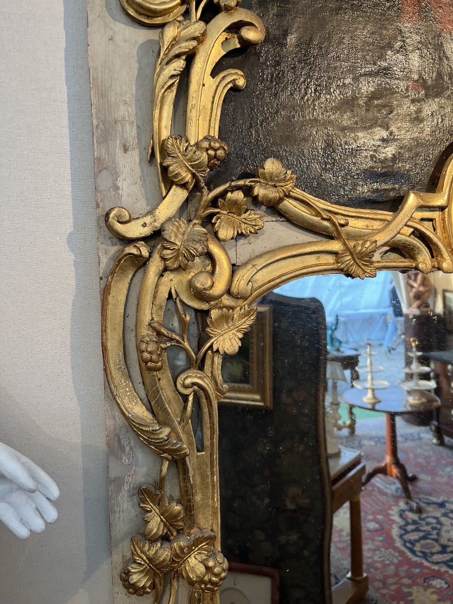 18th-century Giltwood Trumeau -photo-3