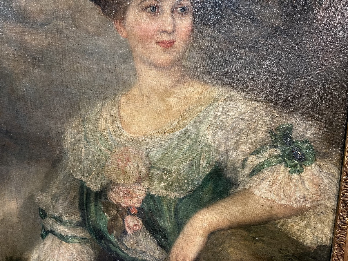 Élégante au chapeau d’époque 1900-photo-4