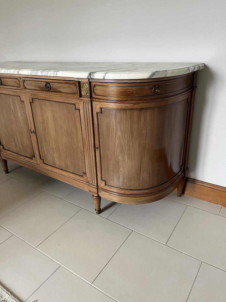 Louis XVI Mahogany Sideboard-photo-2