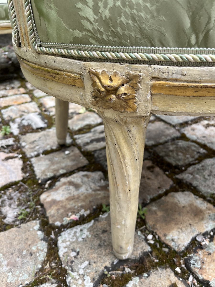 Suite de 4 fauteuils Italien du XVIIIe -photo-2
