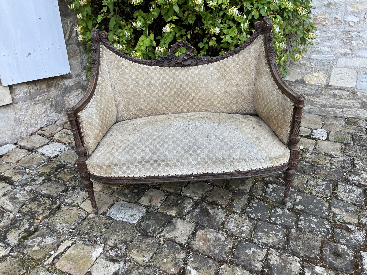Banquette de style Louis XVI -photo-1