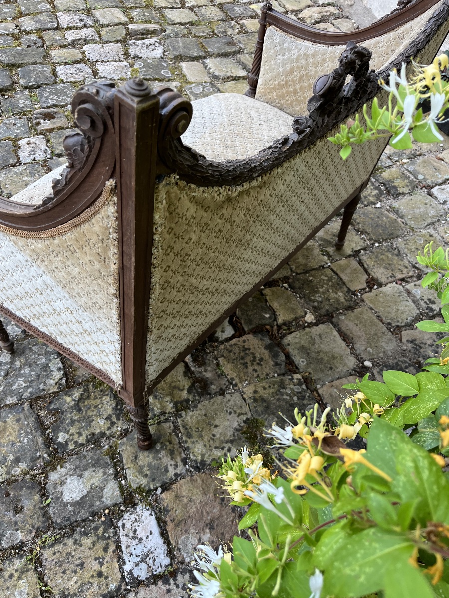 Banquette de style Louis XVI -photo-3