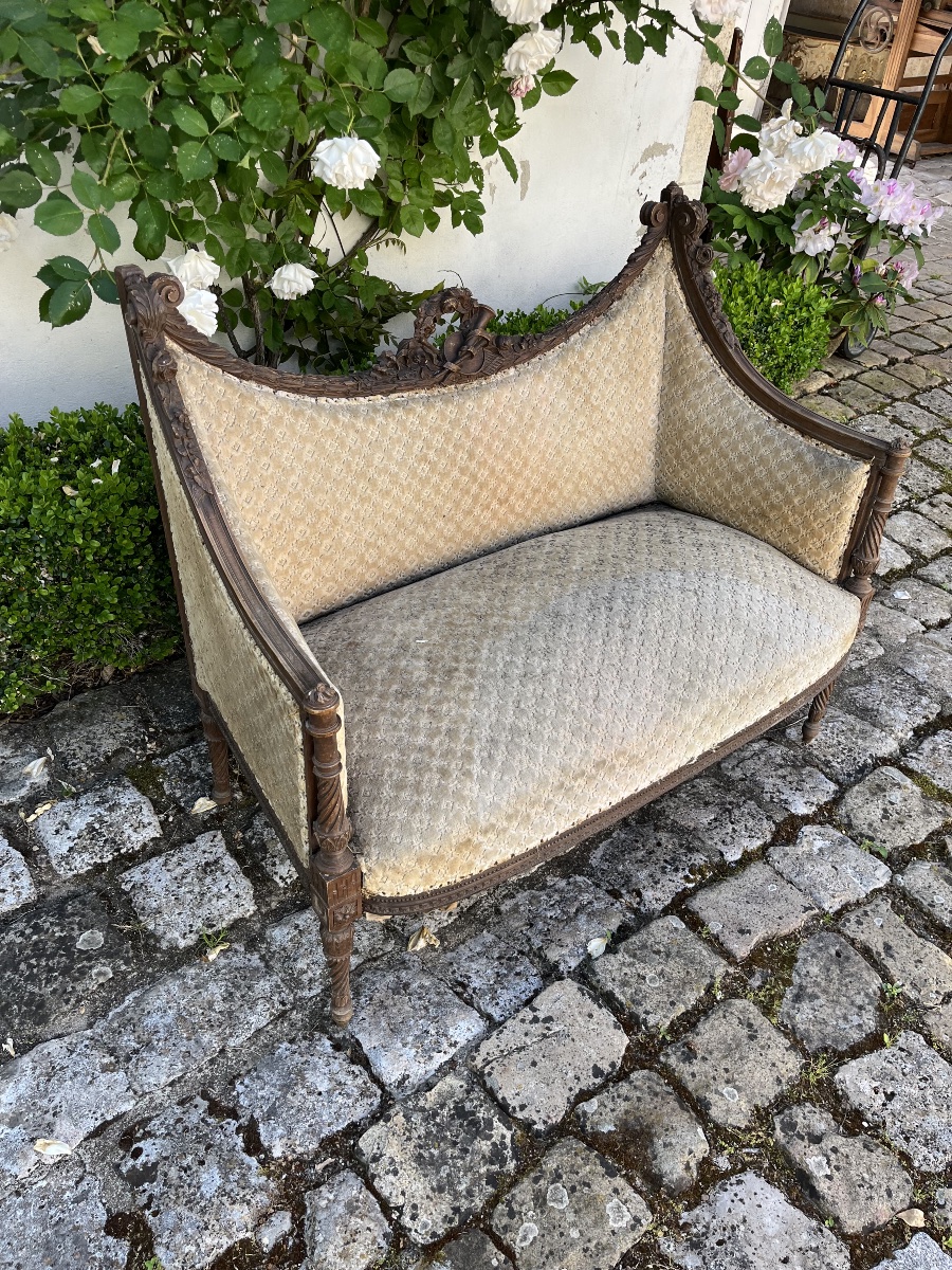 Banquette de style Louis XVI -photo-6