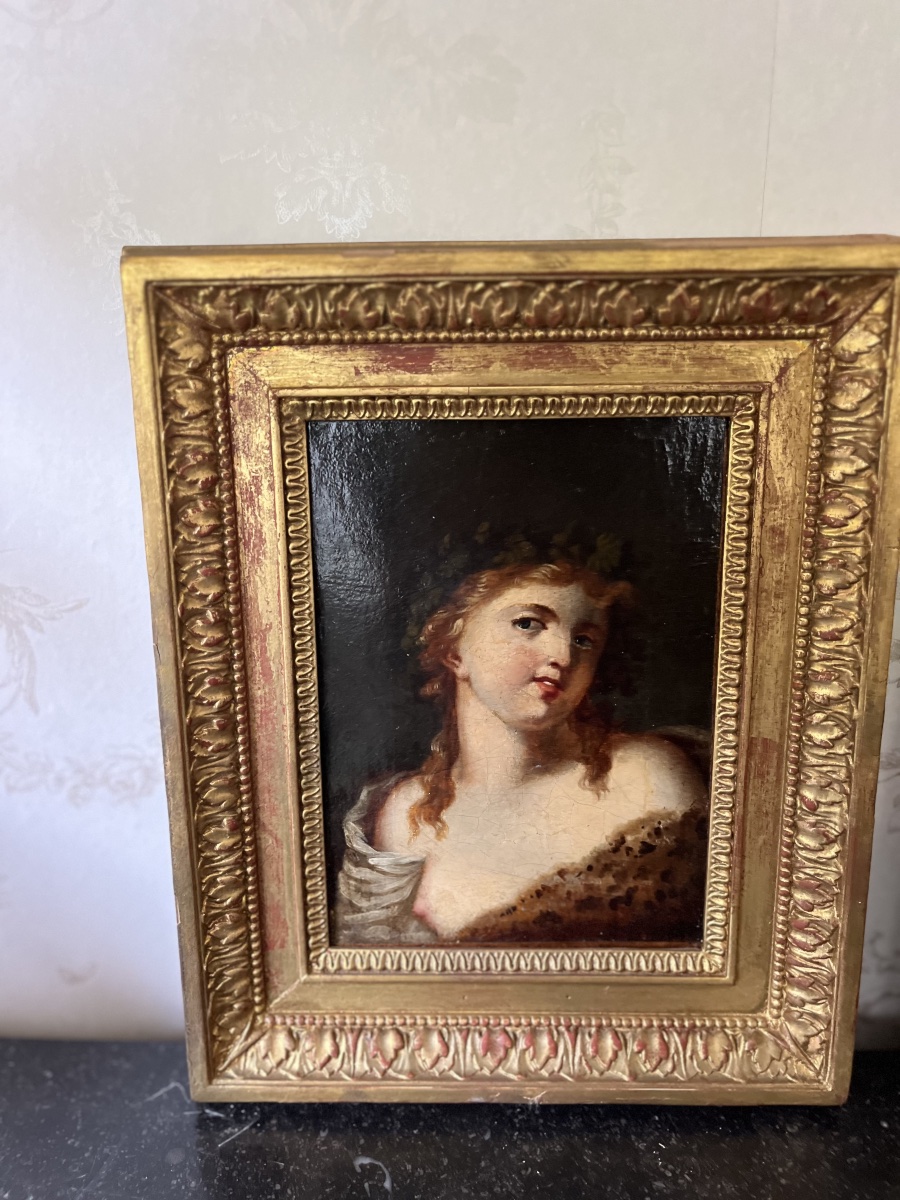Pair De Femme En Buste - Oil On Canvas By Jacques Antoine Vallin-photo-2