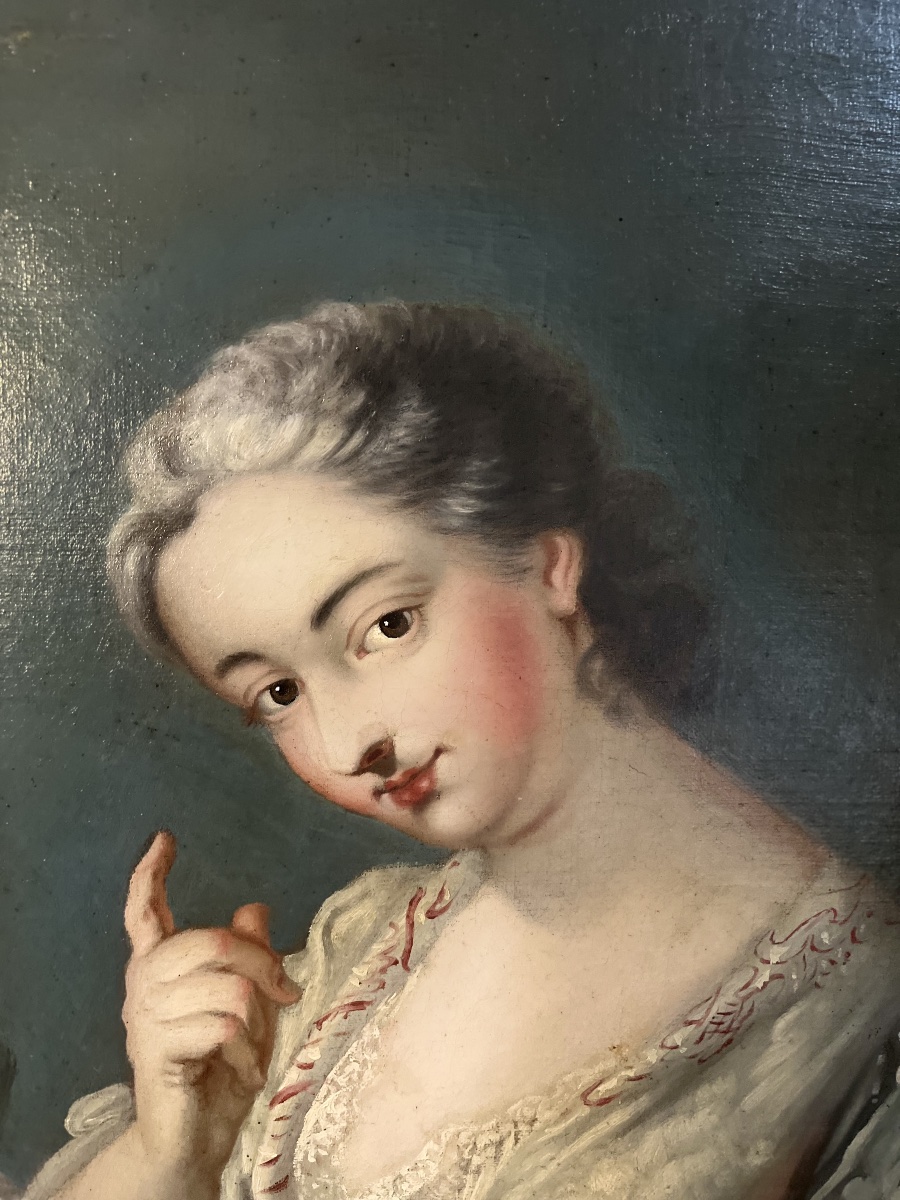 Portrait de la Marquise Jeanne Agnès Berthelot de Pleneuf -photo-2