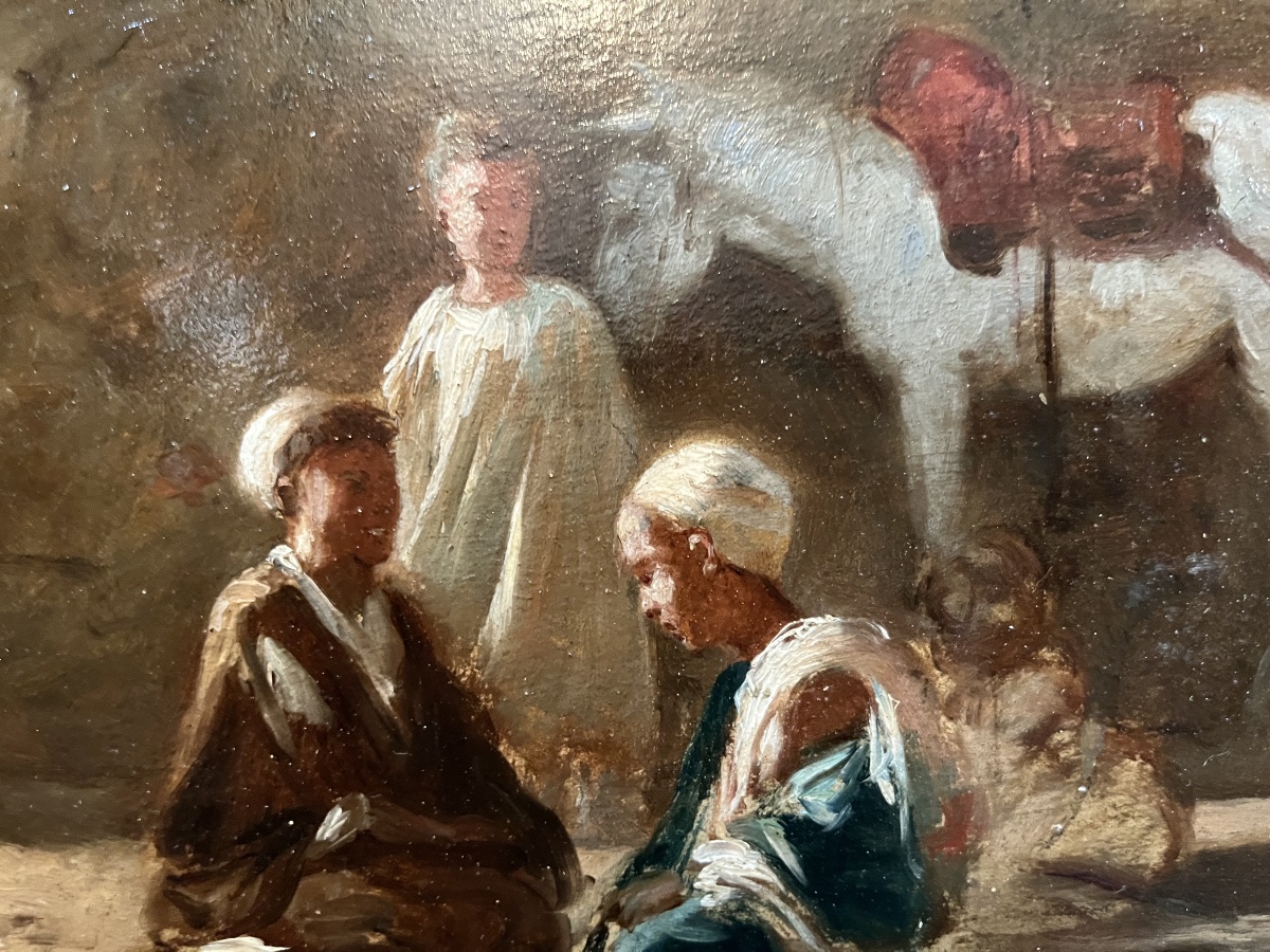 Children - Oil On Panel, Signed By Charles Landelle-photo-4
