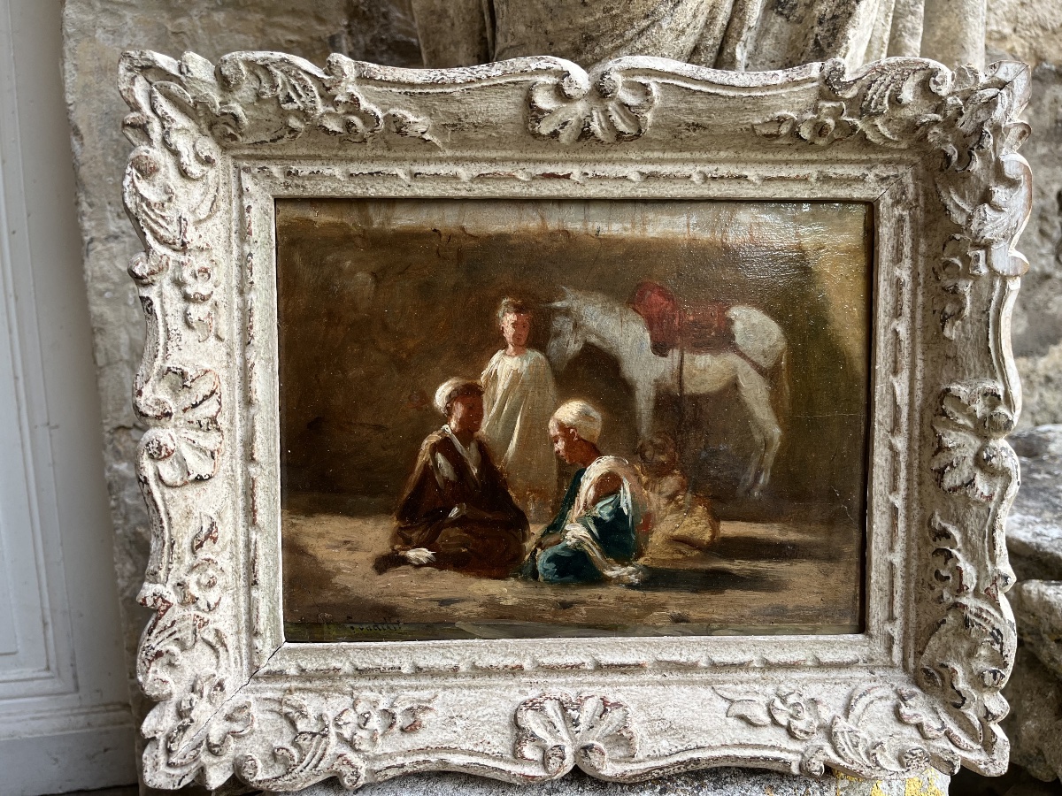 Children - Oil On Panel, Signed By Charles Landelle-photo-5