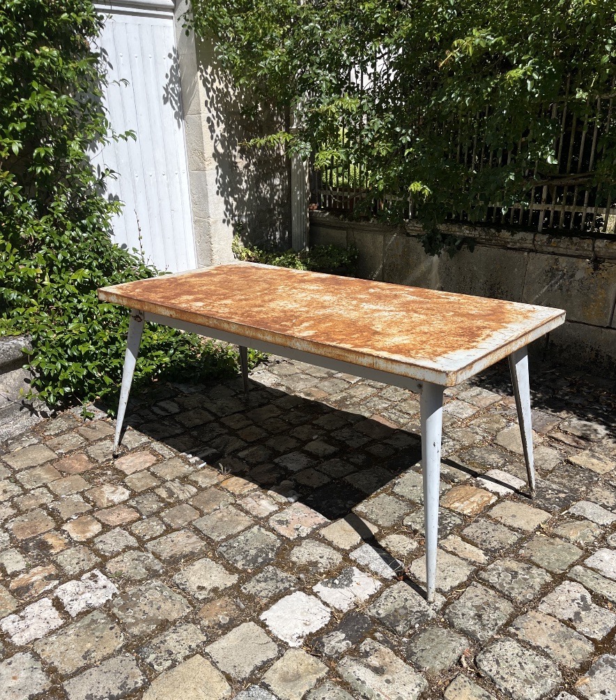Table de salle à manger manger T 55 Tolix des années 60 
