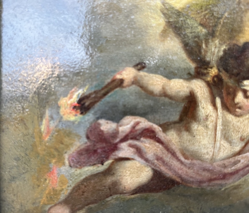 Oil On Panel - The Chariot Of Love -photo-3