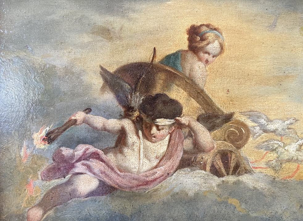 Oil On Panel - The Chariot Of Love -photo-2