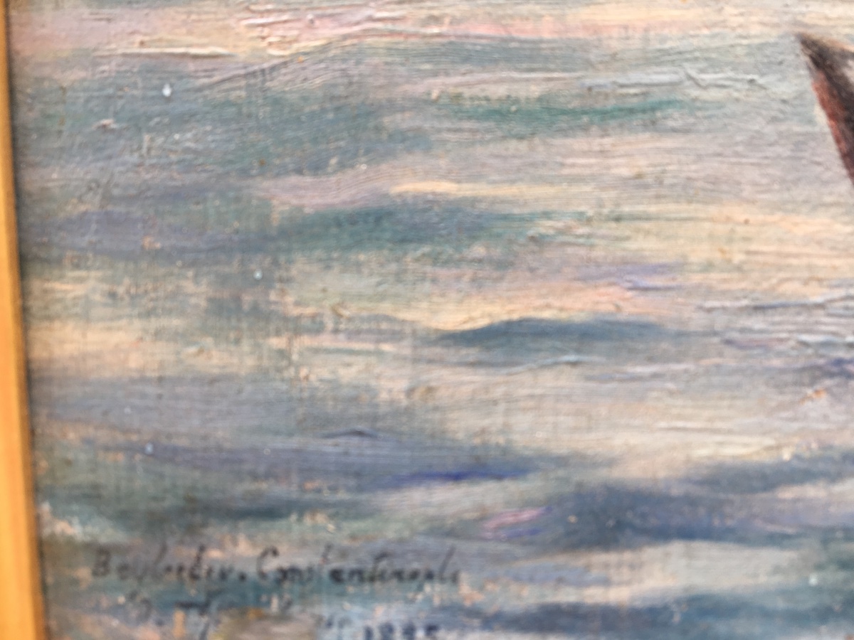 Huile sur panneau par pierre Marie Beyle -photo-2