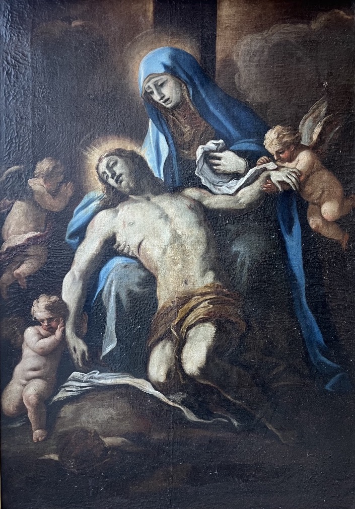 Lamentation sur le christ - école Italienne du XVIIe-photo-3